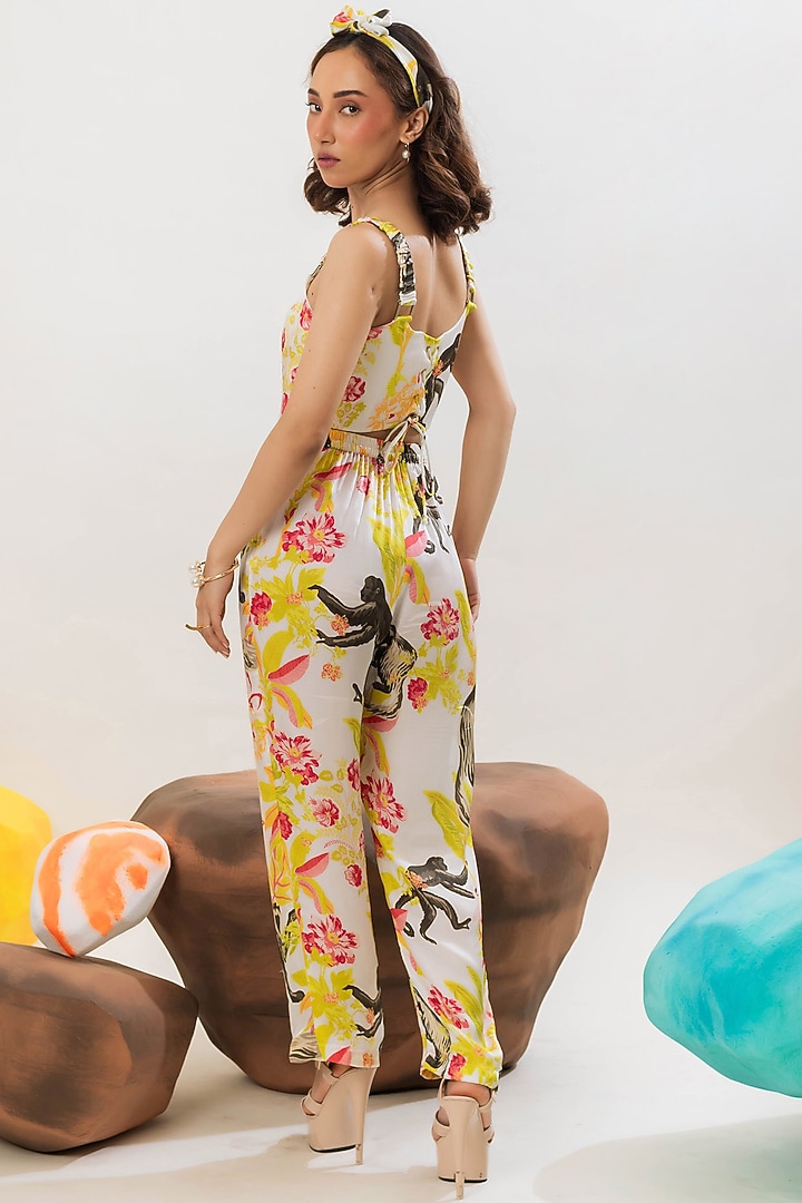 Multi-Colored Viscose Satin Corset Top by That Thing You Love at Pernia's Pop Up Shop
