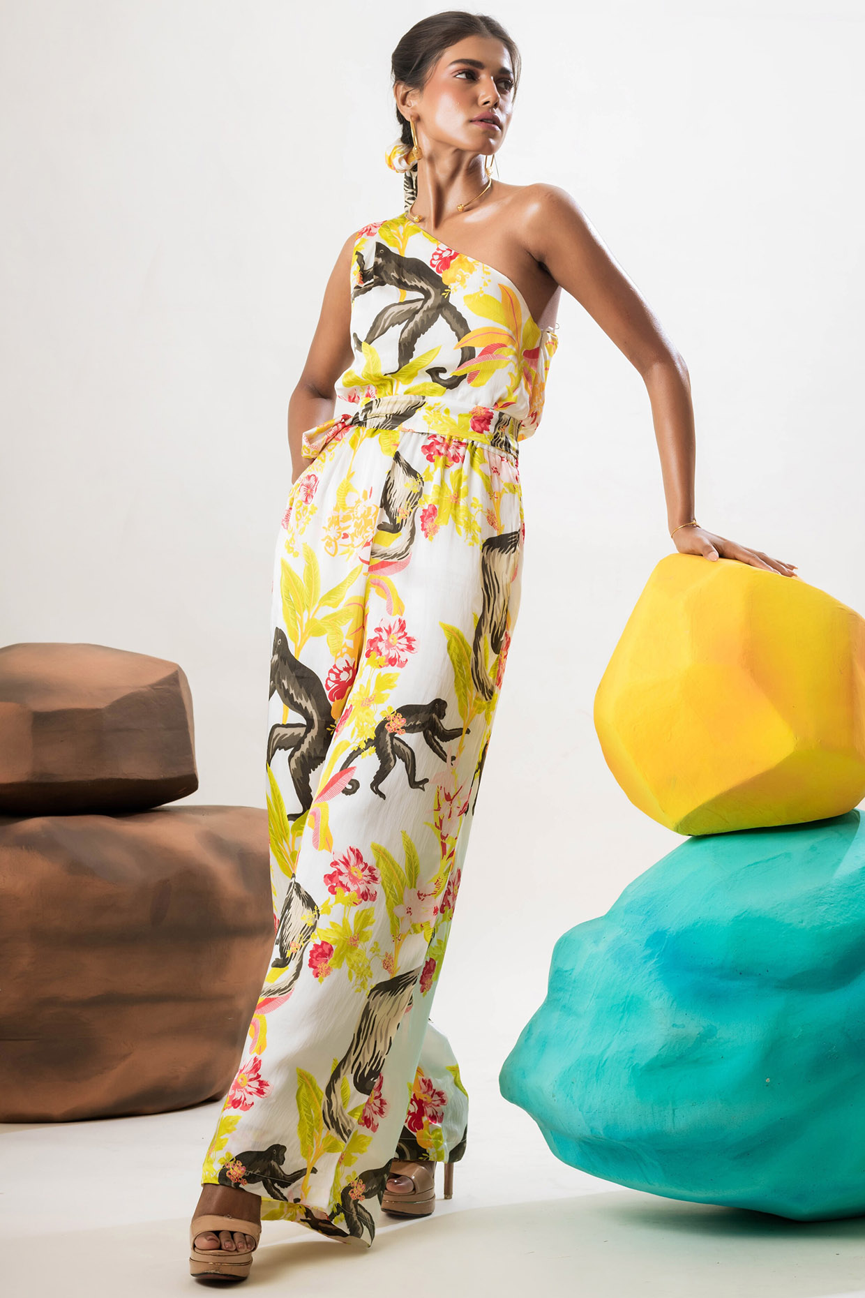 Satin one piece jumpsuit online