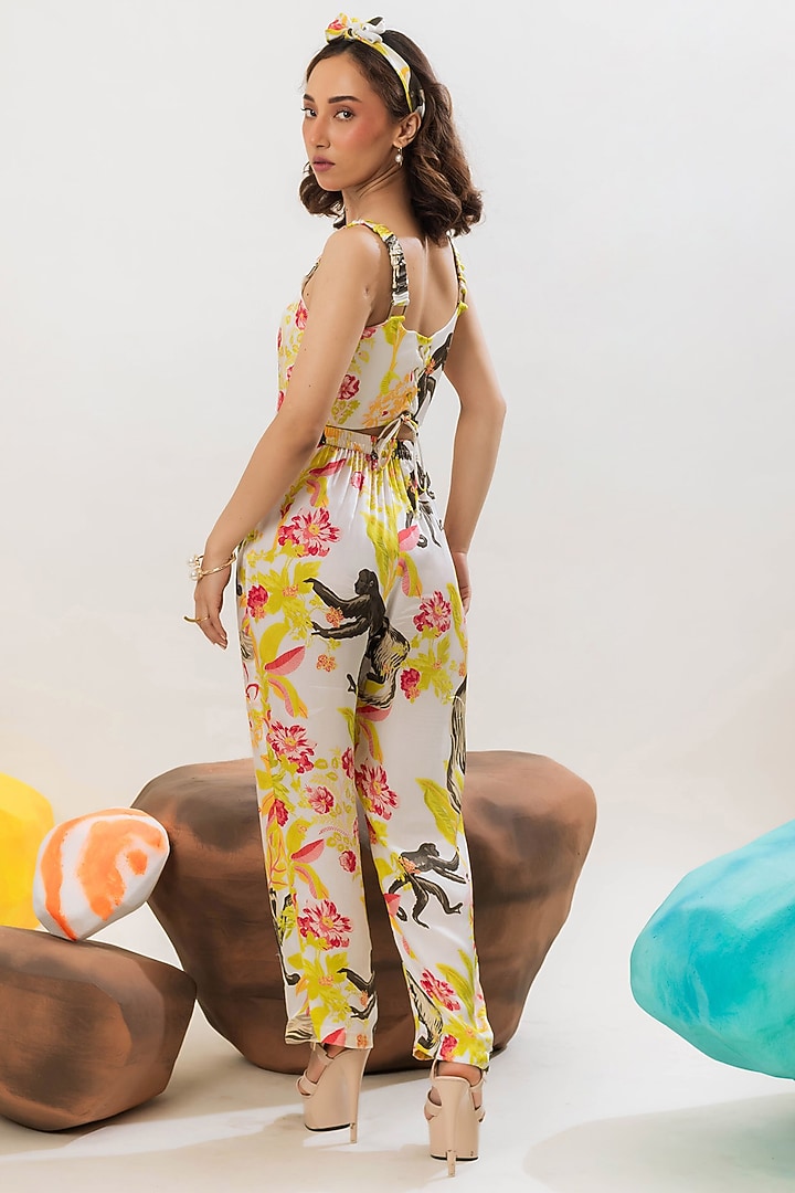 Multi-Colored Viscose Satin Co-Ord Set by That Thing You Love at Pernia's Pop Up Shop