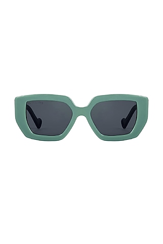 Green Polycarbonate Sunglasses by The Tinted Story