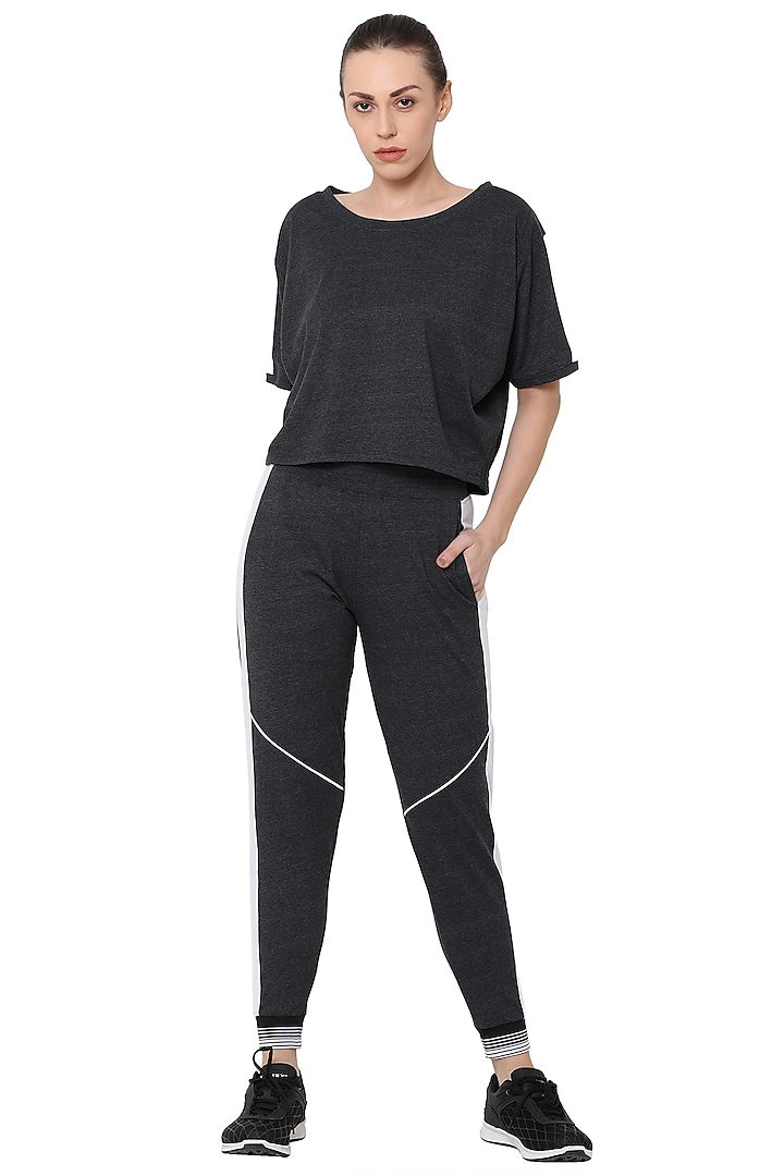 Grey Cotton Tracksuit by TUNA ACTIVE