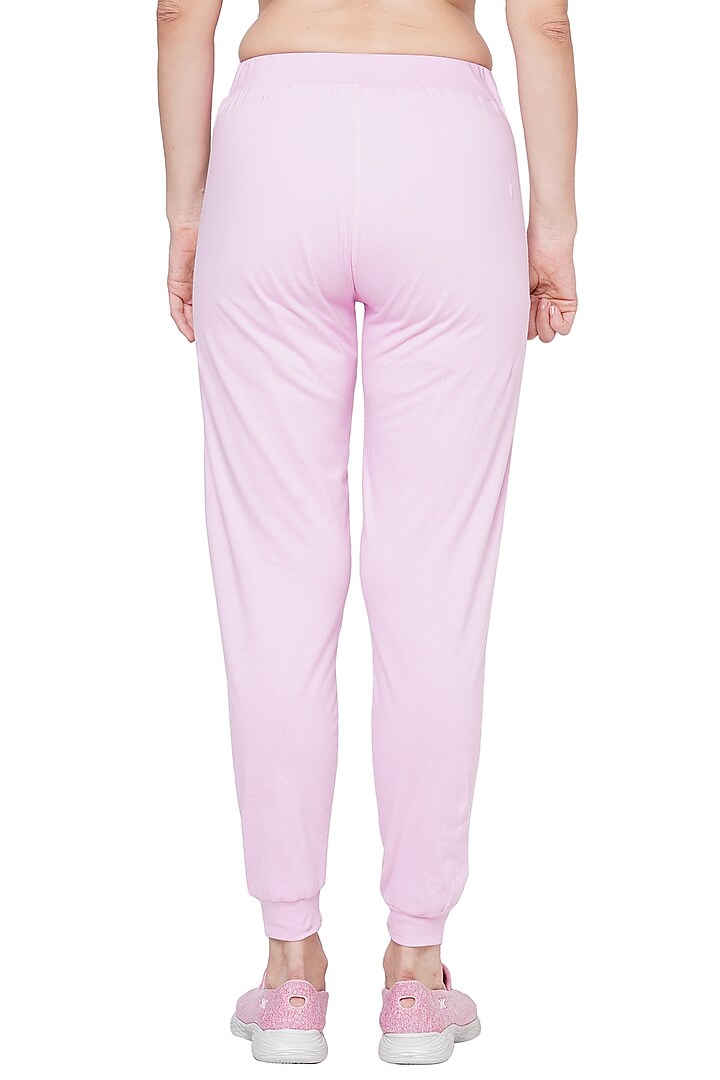 Blush Pink & White Joggers by TUNA ACTIVE at Pernia's Pop Up Shop