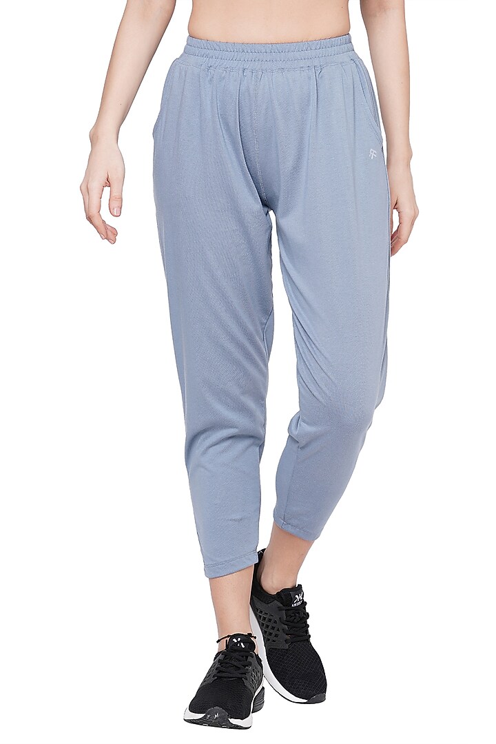 Grey Cotton Yoga Pants by TUNA ACTIVE at Pernia's Pop Up Shop