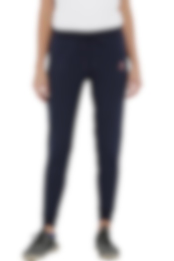Navy Blue Jogger Pants by TUNA ACTIVE at Pernia's Pop Up Shop