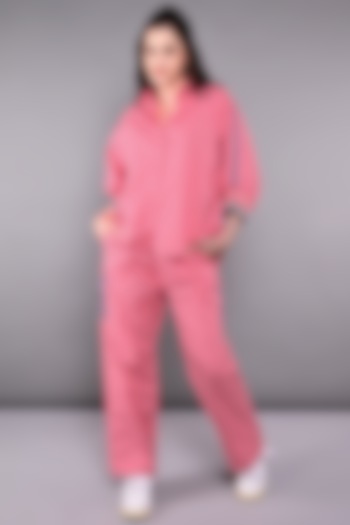 Pink Cotton Co-Ord Set by TUNA ACTIVE at Pernia's Pop Up Shop