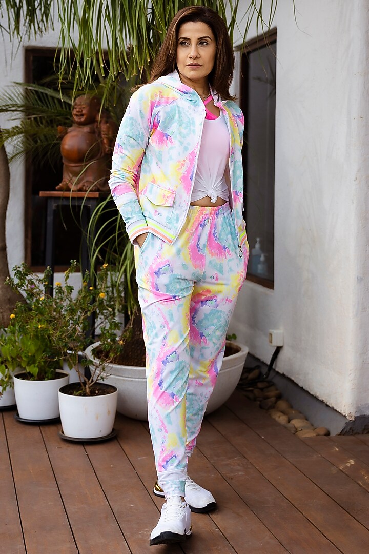 Multi-Colored Poly Blend Jacket by TUNA ACTIVE at Pernia's Pop Up Shop