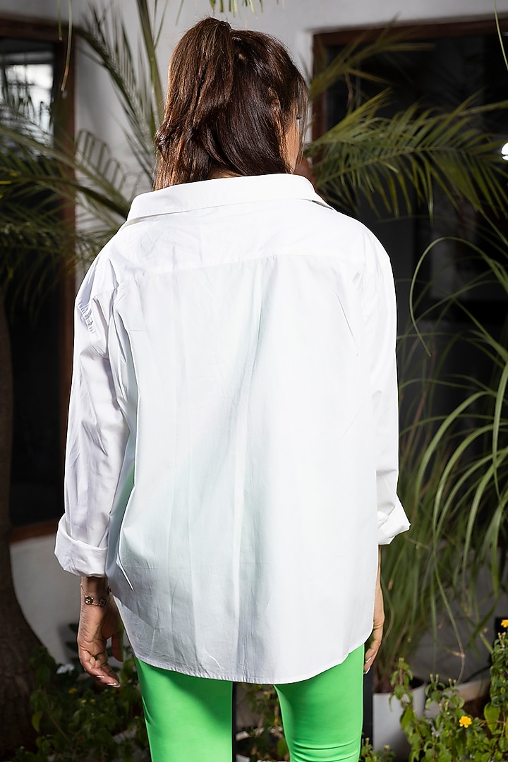 White Cotton Shirt by TUNA ACTIVE at Pernia's Pop Up Shop