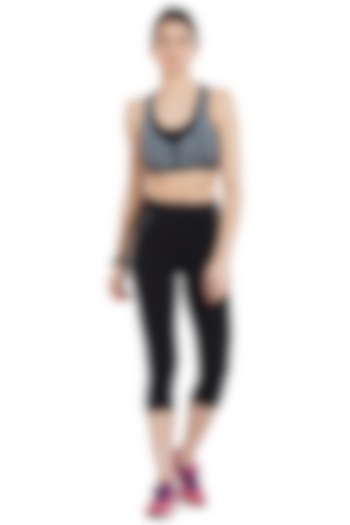 Black Capri Track Pants by TUNA ACTIVE at Pernia's Pop Up Shop