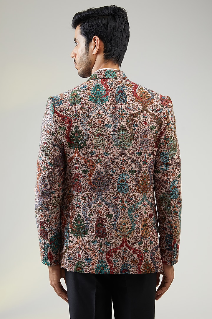 Multi-Colored Polyester Blazer by TushPosh at Pernia's Pop Up Shop