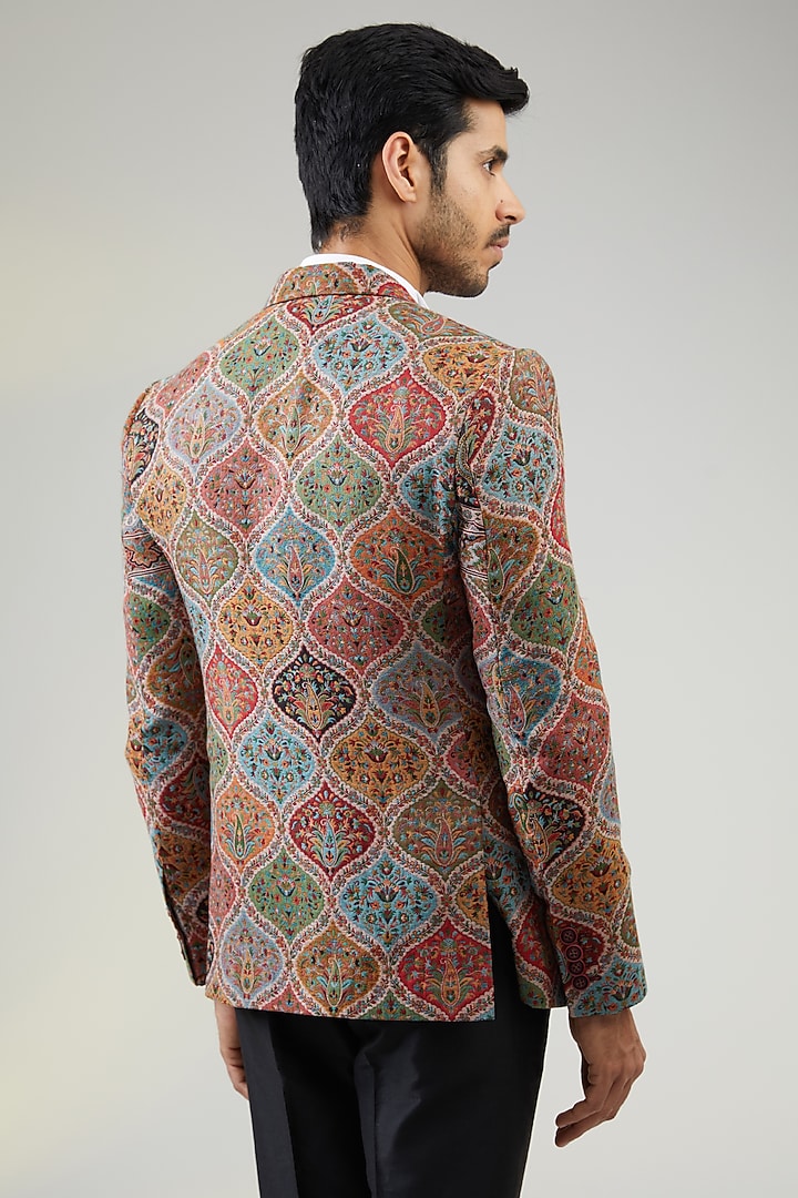 Multi-Colored Polyester Blazer by TushPosh at Pernia's Pop Up Shop
