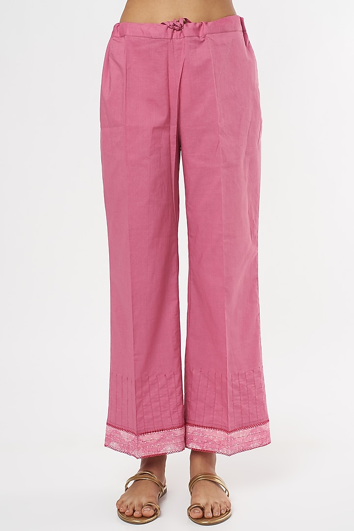 Pink Printed Kurta Set by Turaja at Pernia's Pop Up Shop