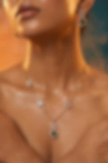 Micro Gold Finish Kundan Polki & Pearl Necklace Set by Tussya at Pernia's Pop Up Shop