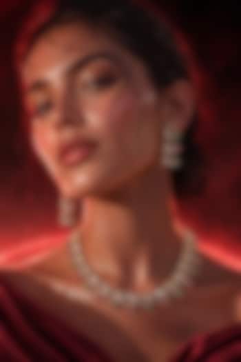 Micro Gold Finish Kundan Polki & Pearl Necklace Set by Tussya at Pernia's Pop Up Shop
