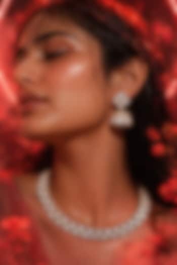 Micro Gold Finish Kundan Polki & Pearl Necklace Set by Tussya at Pernia's Pop Up Shop
