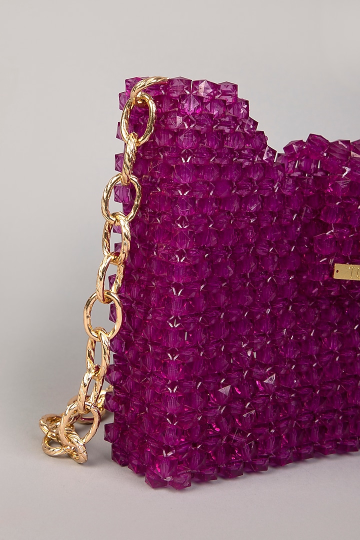 Purple Crystal Clutch by Tussya at Pernia's Pop Up Shop