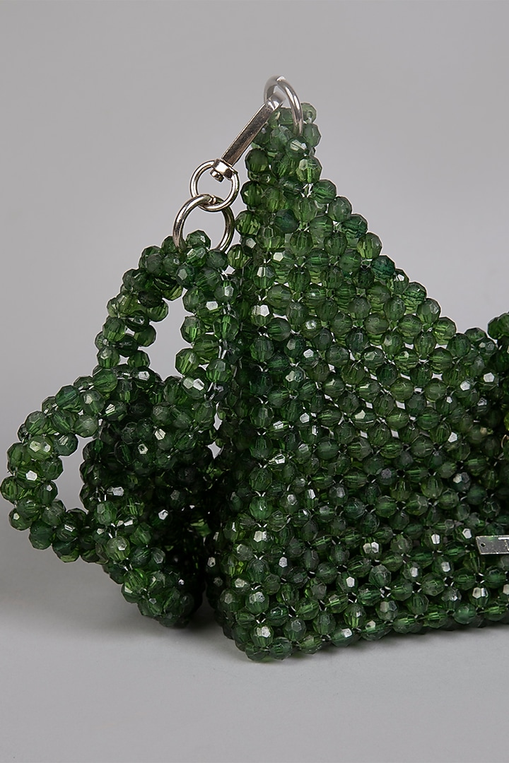 Green Crystal Clutch by Tussya at Pernia's Pop Up Shop