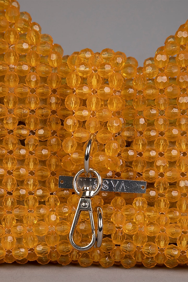 Yellow Crystal Clutch by Tussya at Pernia's Pop Up Shop