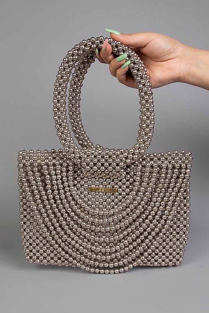 Metallic Pearl Clutch by Tussya at Pernia's Pop Up Shop