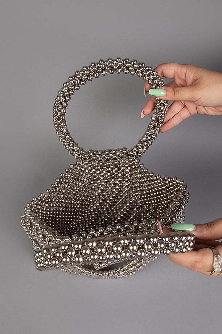 Metallic Pearl Clutch by Tussya at Pernia's Pop Up Shop