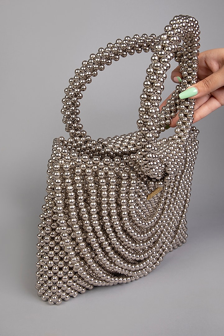 Metallic Pearl Clutch by Tussya at Pernia's Pop Up Shop