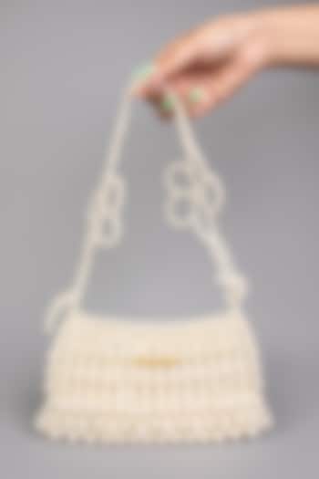 White Pearl Clutch by Tussya at Pernia's Pop Up Shop