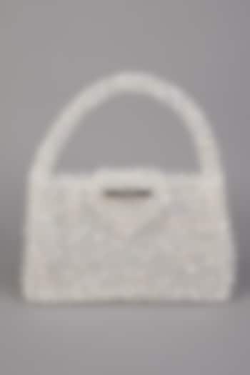 White Crystal Clutch by Tussya at Pernia's Pop Up Shop