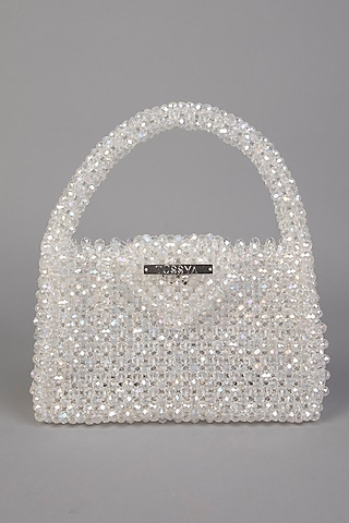 White Crystal Clutch by Tussya