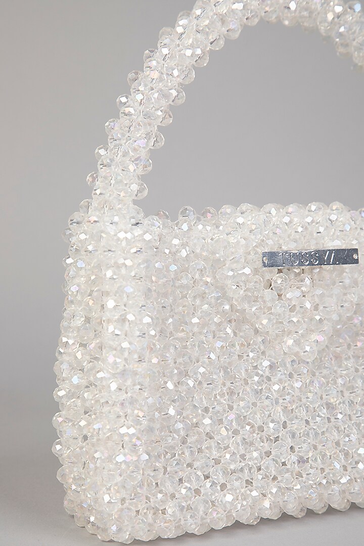 White Crystal Clutch by Tussya at Pernia's Pop Up Shop