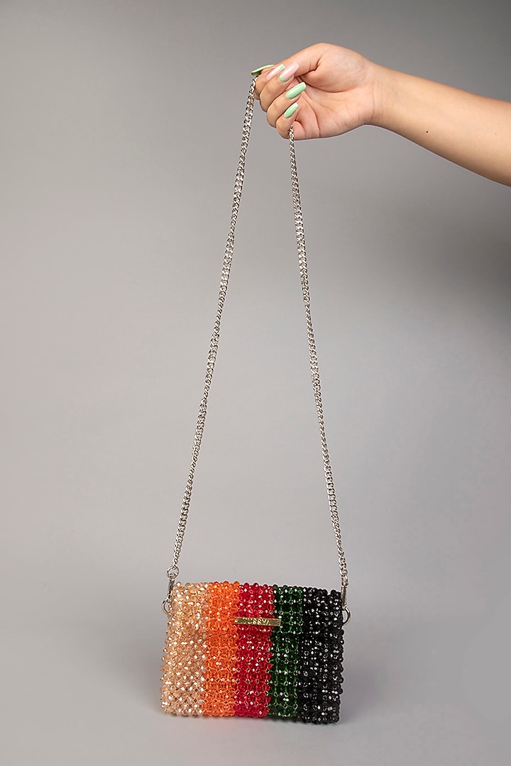 Multi-Colored Crystal Clutch by Tussya at Pernia's Pop Up Shop