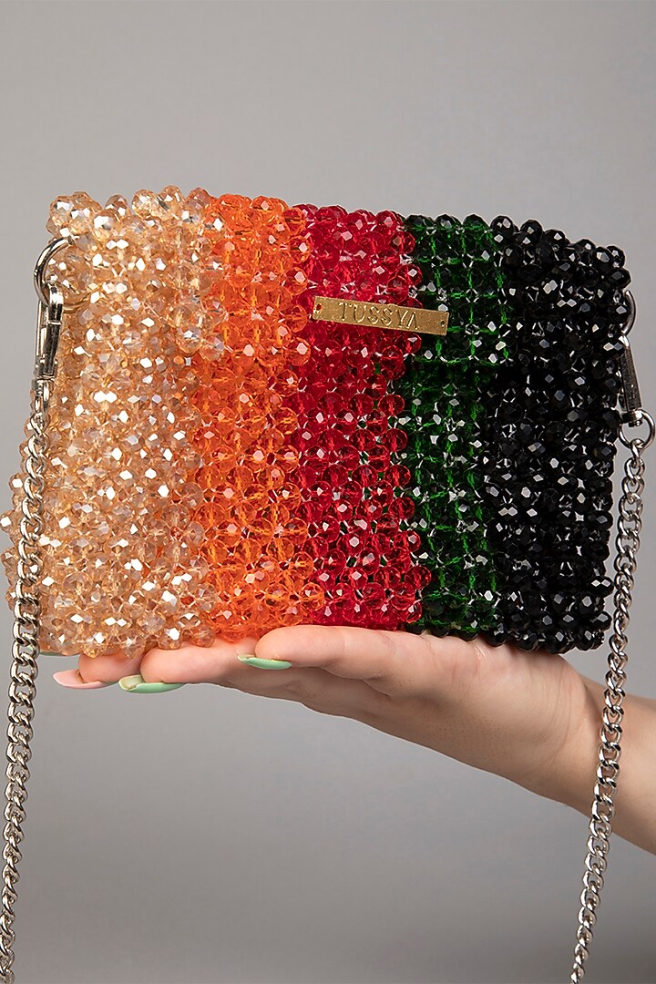 Multi-Colored Crystal Clutch by Tussya at Pernia's Pop Up Shop