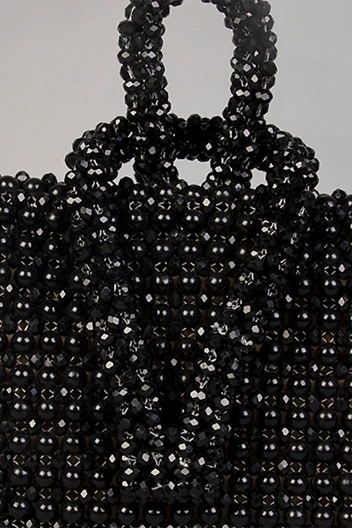 Black Crystal & Acrylic Clutch by Tussya at Pernia's Pop Up Shop