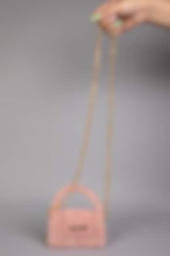 Pink Crystal Sling Mini Bag by Tussya at Pernia's Pop Up Shop