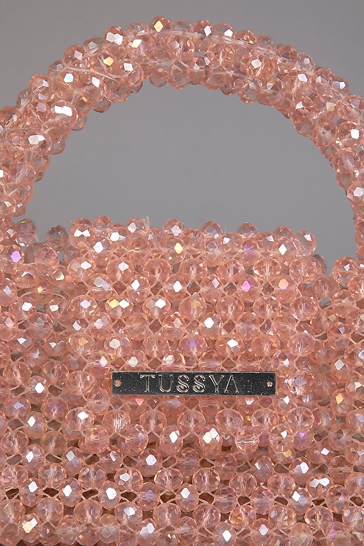 Pink Crystal Sling Mini Bag by Tussya at Pernia's Pop Up Shop