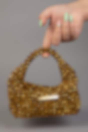 Gold Crystal Clutch by Tussya at Pernia's Pop Up Shop