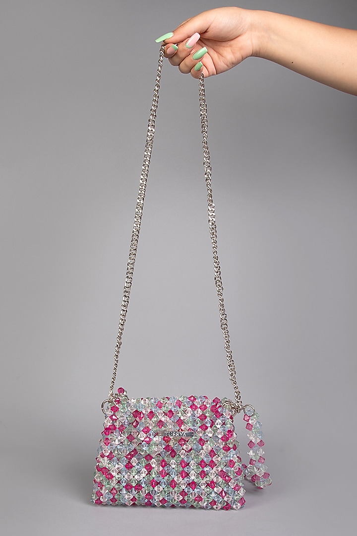 Multi-Colored Crystal Clutch by Tussya at Pernia's Pop Up Shop