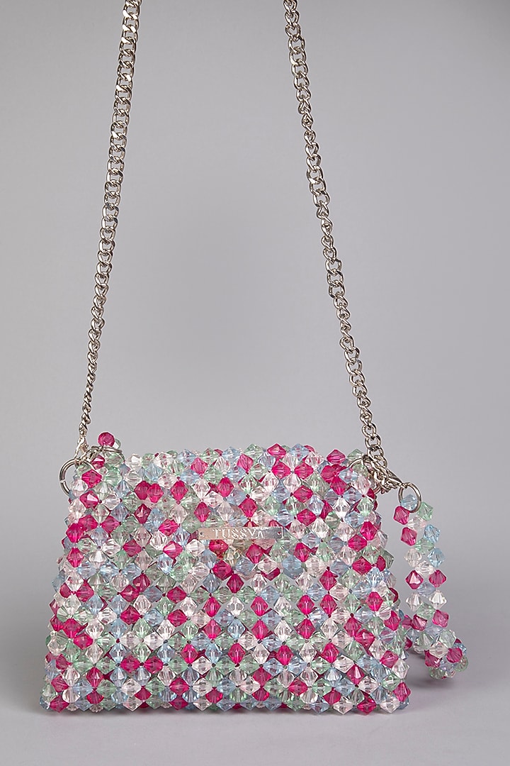 Multi-Colored Crystal Clutch by Tussya at Pernia's Pop Up Shop