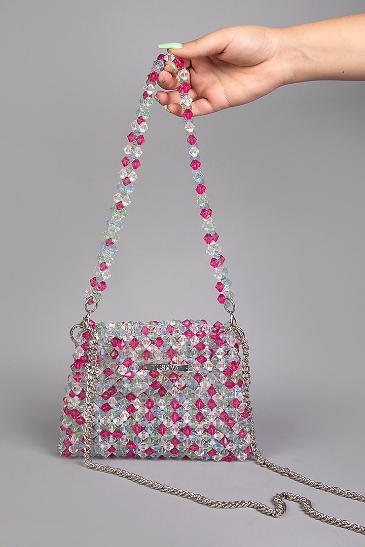 Multi-Colored Crystal Clutch by Tussya at Pernia's Pop Up Shop
