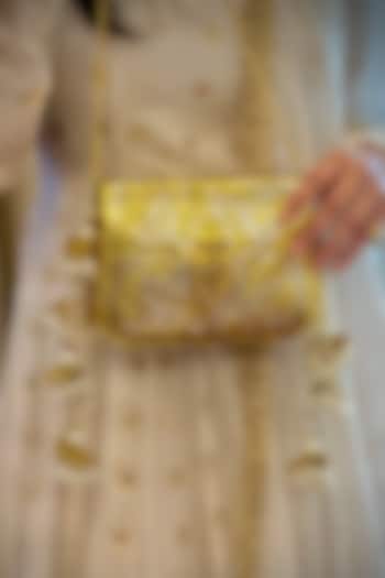 Gold Brass Handcrafted Potli by Tussya at Pernia's Pop Up Shop