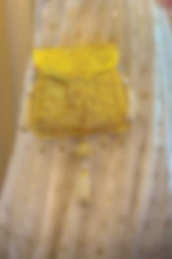 Gold Brass Handcrafted Potli by Tussya at Pernia's Pop Up Shop