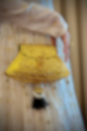 Gold Brass Handcrafted Potli by Tussya at Pernia's Pop Up Shop