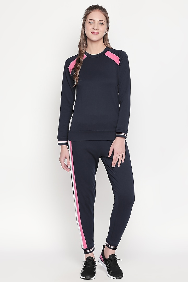 Cobalt Blue Top & Track Pants by TUNA ACTIVE