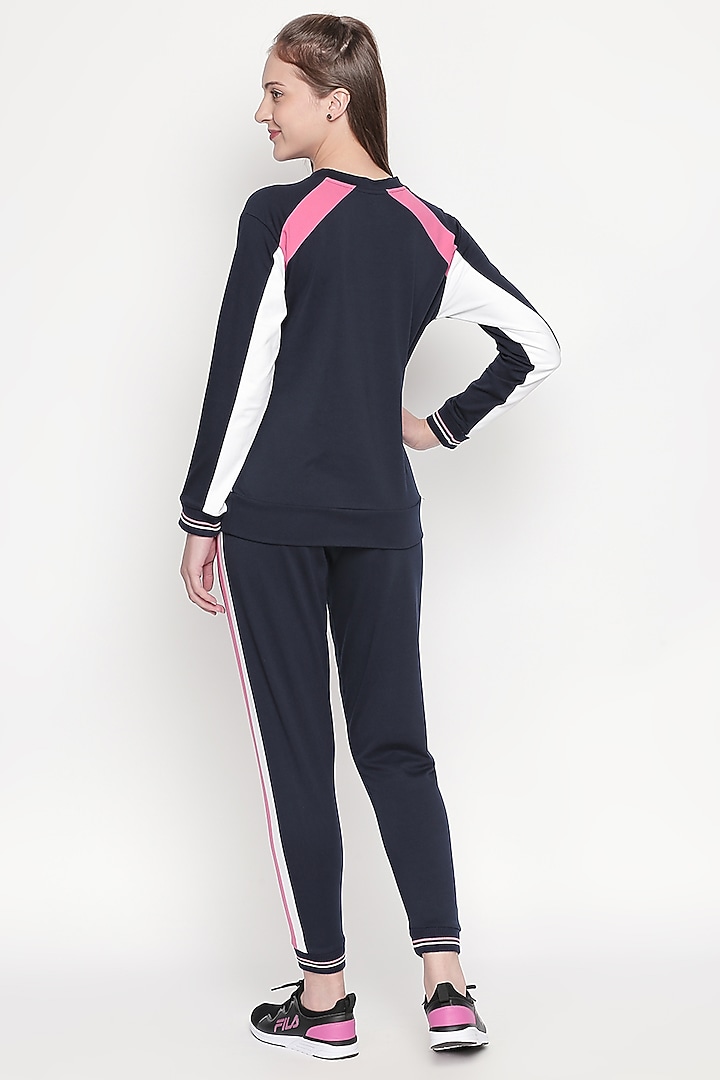 Cobalt Blue Top & Track Pants by TUNA ACTIVE at Pernia's Pop Up Shop