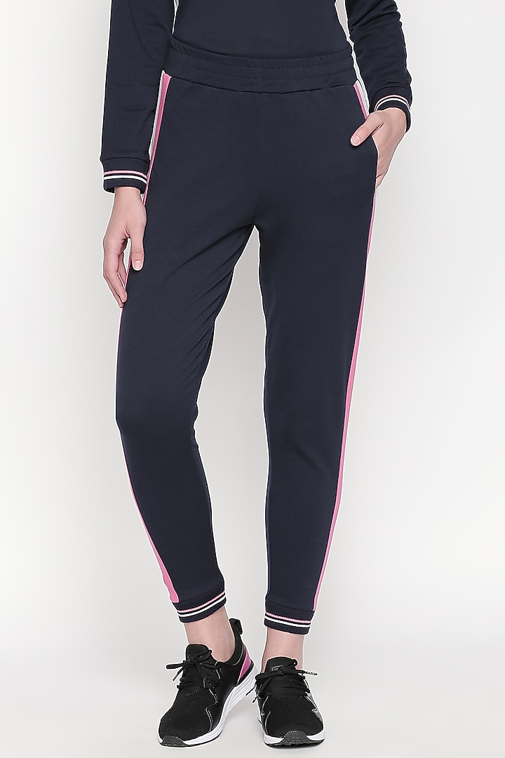 Cobalt Blue Top & Track Pants by TUNA ACTIVE at Pernia's Pop Up Shop