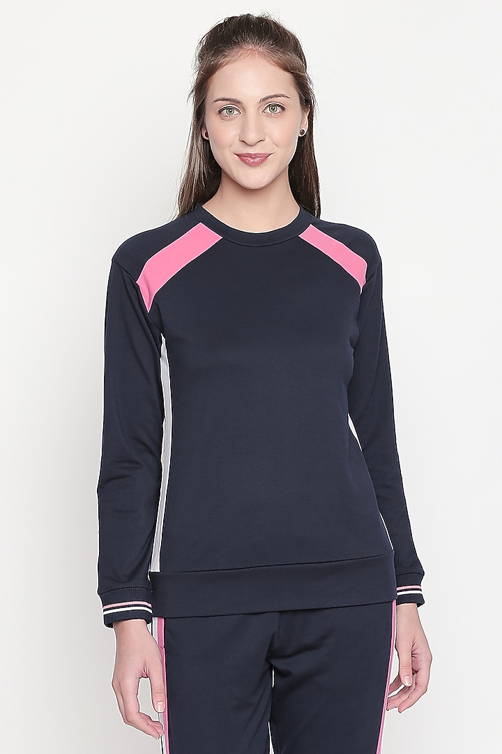 Cobalt Blue Top & Track Pants by TUNA ACTIVE at Pernia's Pop Up Shop