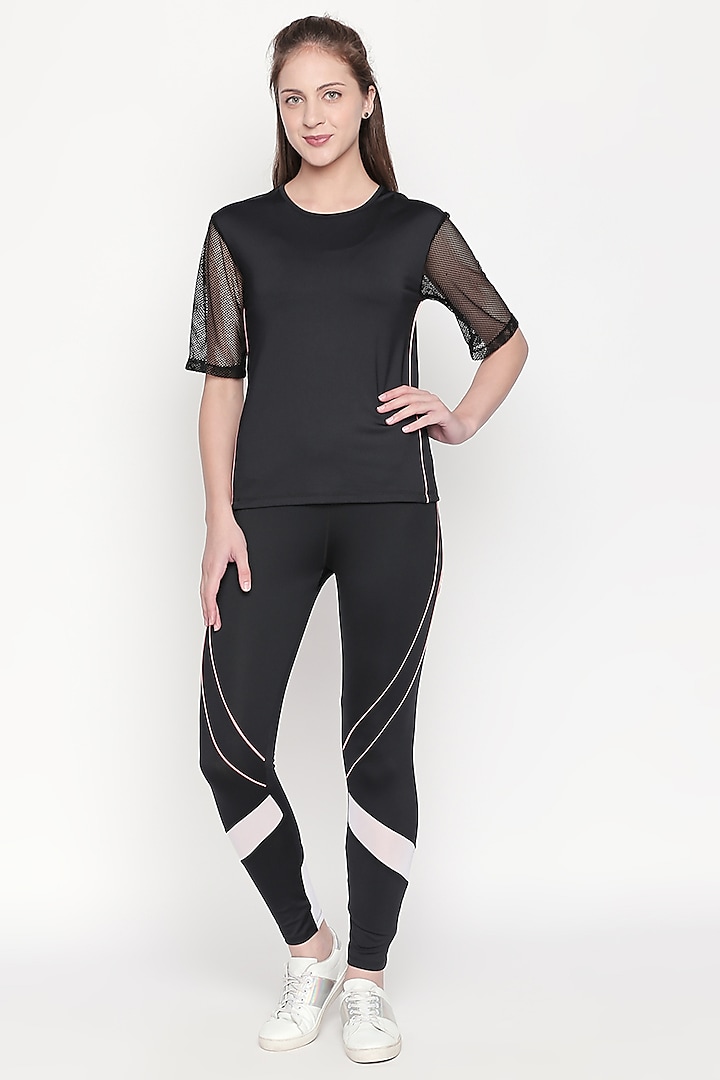 Black Pullover With Pants by TUNA ACTIVE