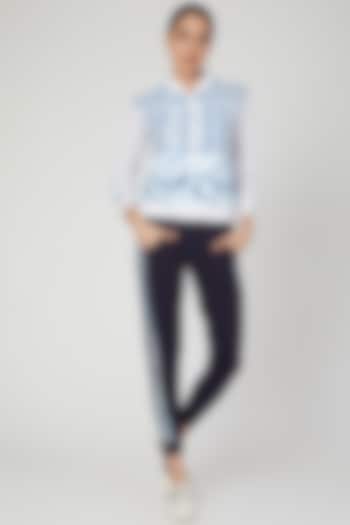 Navy Blue Tie & Dye Joggers by TUNA ACTIVE at Pernia's Pop Up Shop