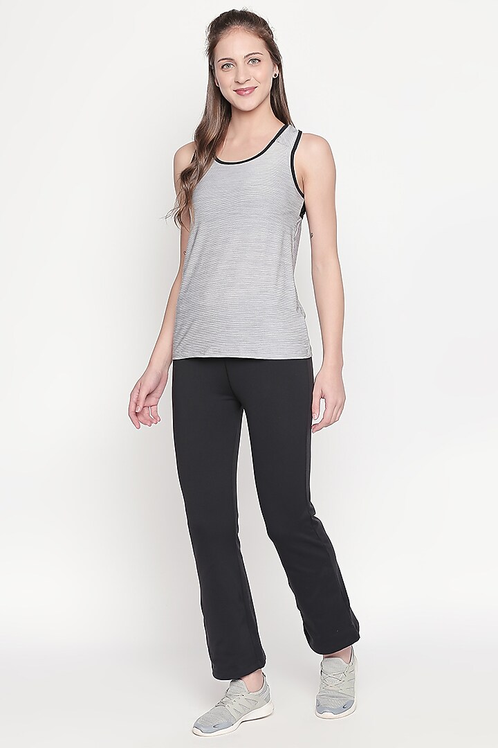 Black Ankle Length Pants by TUNA ACTIVE at Pernia's Pop Up Shop