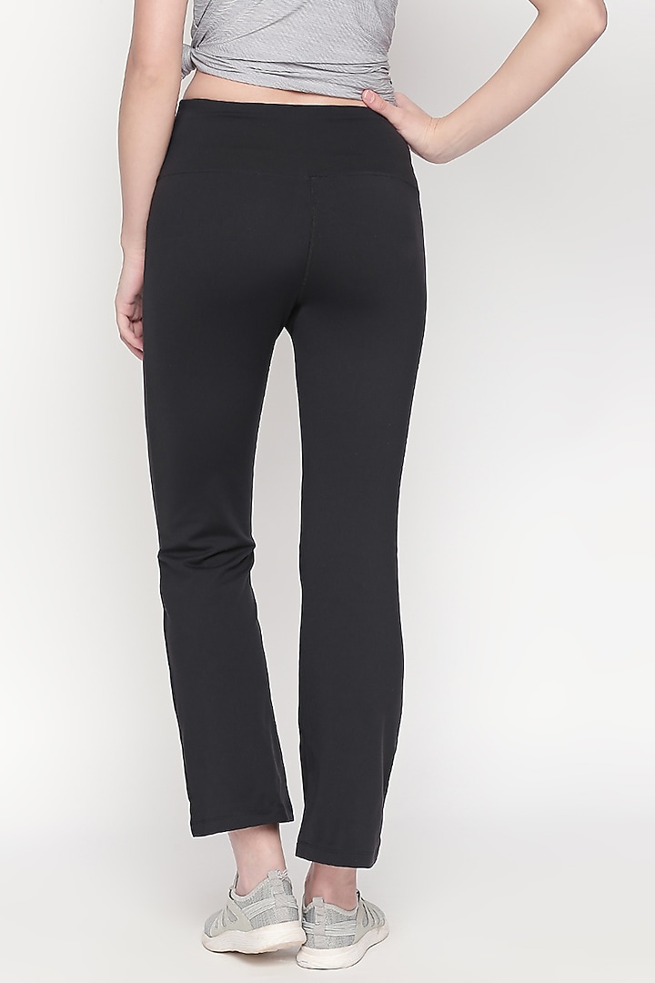 Black Ankle Length Pants by TUNA ACTIVE at Pernia's Pop Up Shop