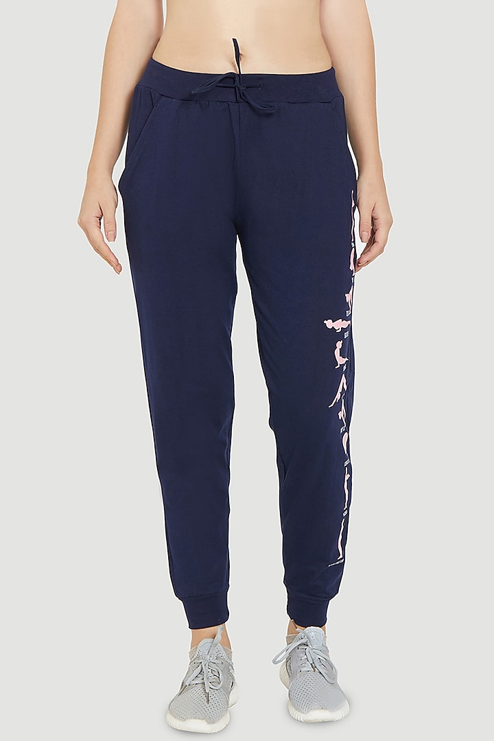 Cobalt Blue Jogger Pants by TUNA ACTIVE at Pernia's Pop Up Shop