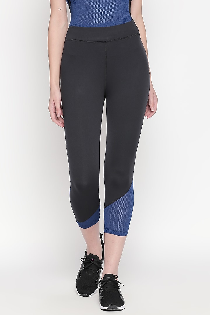 Cobalt Blue Top With Track Pants by TUNA ACTIVE at Pernia's Pop Up Shop